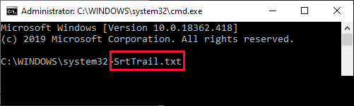 srttrailtxt حل مشكلة - إصلاح بدء التشغيل في حلقة لانهائية في نظام التشغيل Windows 10
