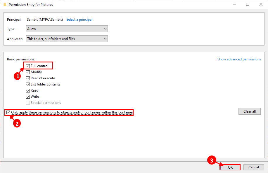 take-full-control كيفية حذف الملفات المحمية بواسطة TrustedInstaller في Windows 10