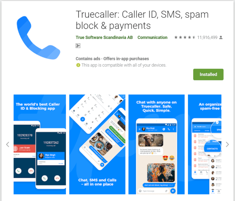 truecaller-768x657-1 أفضل 10 تطبيقات المسجل Dialer لـ Android في 2020