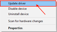 update-driver إصلاح: خطأ خدمة سياسة التشخيص لا تعمل على Windows 10
