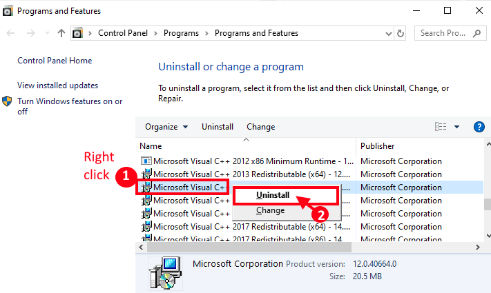 إصلاح: خطأ VCRUNTIME140.dll مفقود من الكمبيوتر الخاص بك في نظام التشغيل Windows 10 - %categories