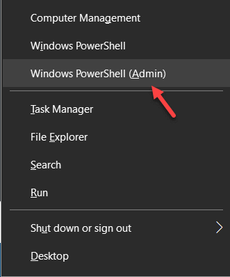 windows-powershell-admin-min إصلاح: متجر Windows لا يفتح في Windows 10