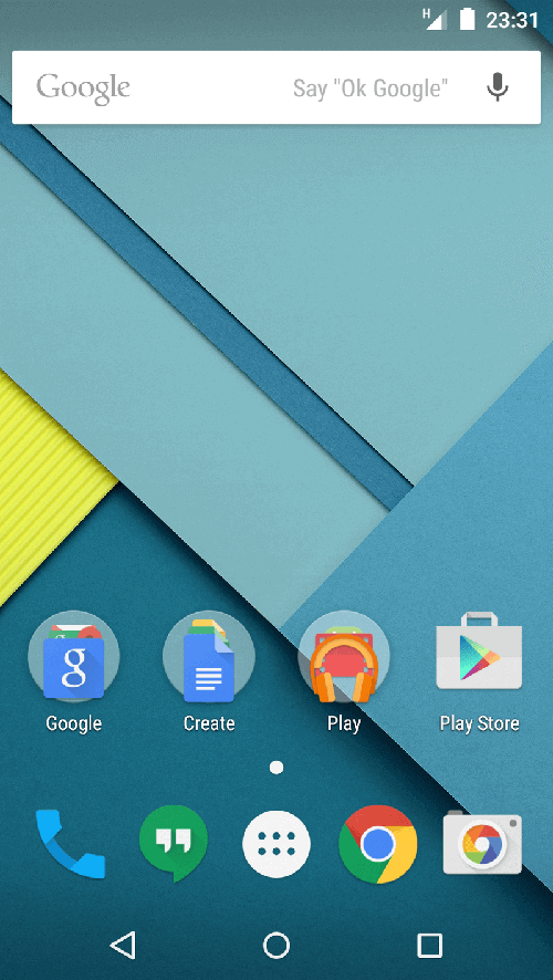800px-Android_5.0-en-2 تاريخ إصدارات الأندرويد من كب كيك (1.0) إلى أوريو (10.0)