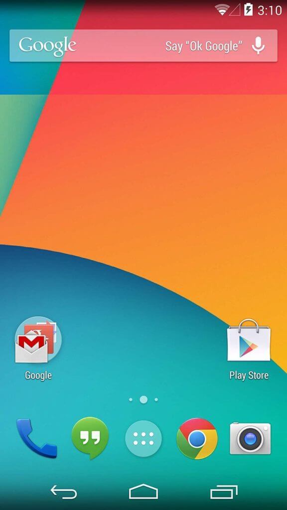 800px-Nexus_5_Android_4.4.2_Screenshot-576x1024-1 تاريخ إصدارات الأندرويد من كب كيك (1.0) إلى أوريو (10.0)