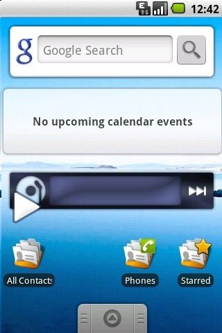 Android_Cupcake_home_screen تاريخ إصدارات الأندرويد من كب كيك (1.0) إلى أوريو (10.0)