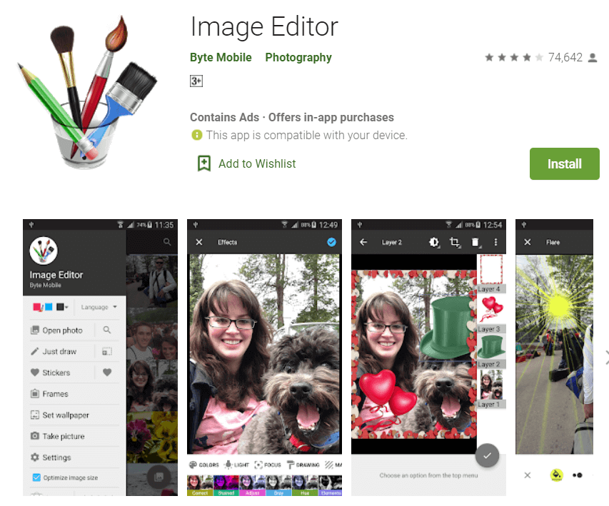 Byte-Mobile-–-Image-Editor أفضل 10 بدائل Photoshop لـ Android