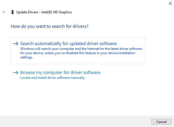 Click-on-Search-automatically-for-updated-driver-software 8 طرق لإصلاح رمز الخطأ 43 على Windows 10