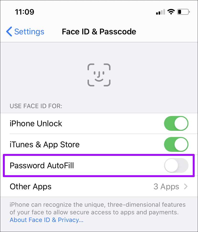 Disable-Touch-ID-Face-ID-Password-Autofilling-4_4d470f76dc99e18ad75087b1b8410ea9 هل يجب عليك تعطيل معرف اللمس أو معرف الوجه لكلمات المرور على iPhone و iPad