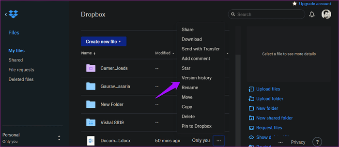 Dropbox-Tips-and-Tricks-5_935adec67b324b146ff212ec4c69054f 8 من أفضل نصائح وخدع Drop­box لإدارة الملفات والمجلدات بشكل أفضل