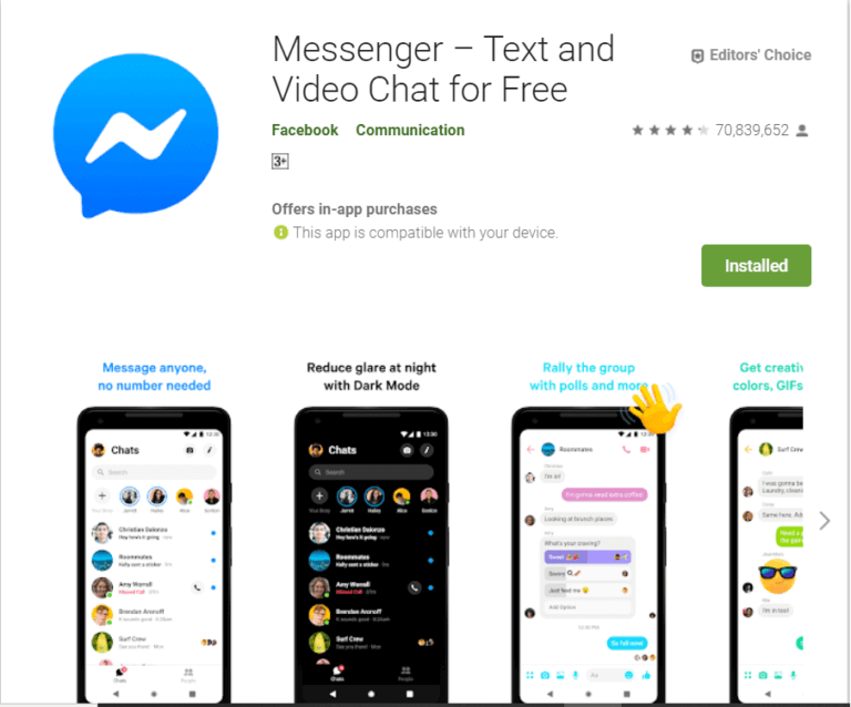 Facebook-Messenger-1-768x638-2 أفضل 7 بدائل FaceTime لـ Android