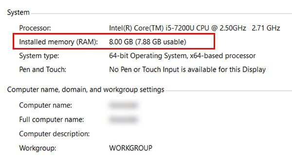 Find-RAM-from-Control-Panel-on-Windows كيفية التحقق من مقدار ذاكرة الوصول العشوائي لديك على Windows