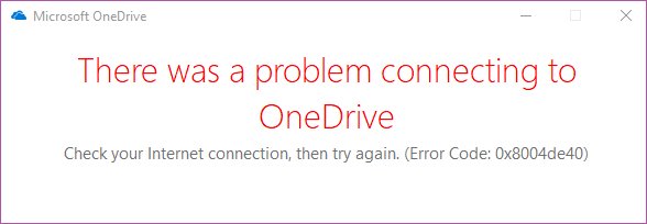 أهم 3 طرق لإصلاح رمز خطأ اتصال OneDrive 0x8004de40 في Windows 10 - %categories