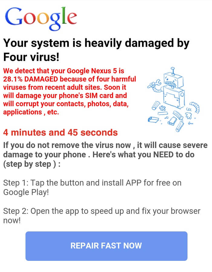 Fix-Your-System-Is-Heavily-Damaged-By-سFour-Virus إصلاح النظام الخاص بك تضرر بشدة من قبل أربعة فيروسات