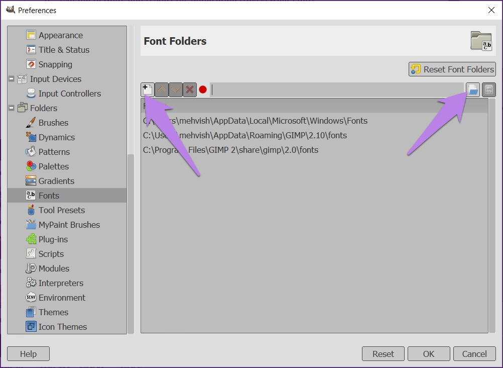 GIMP-not-showing-new-fonts-6_4d470f76dc99e18ad75087b1b8410ea9 أفضل 7 طرق لإصلاح لا تظهر خطوط جديدة على GIMP في Windows 10