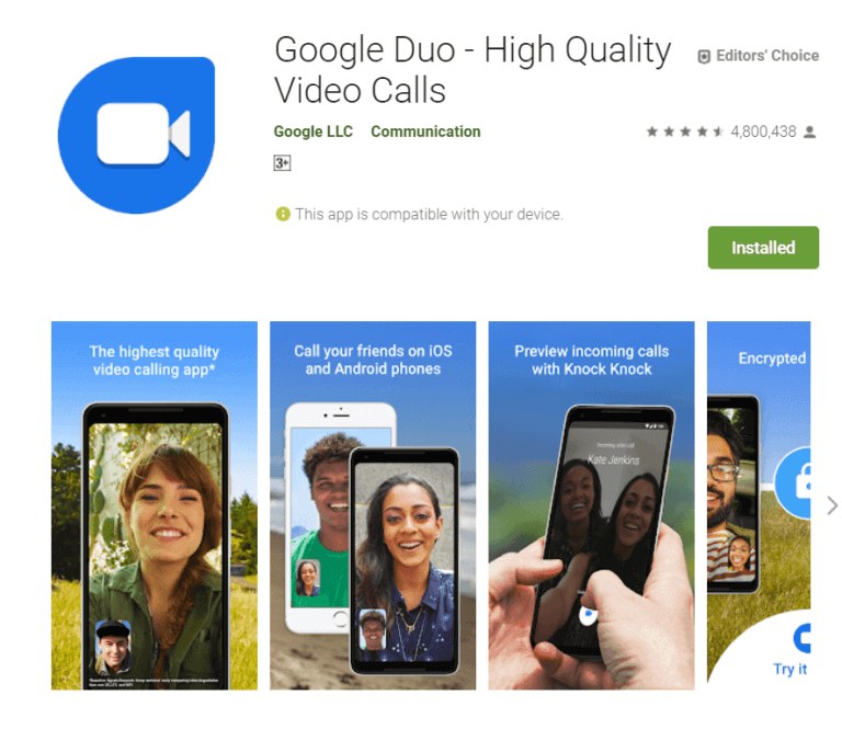 Google-Duo-1-768x665-1 9 أفضل تطبيقات الدردشة المرئية للـ Android في (2025)