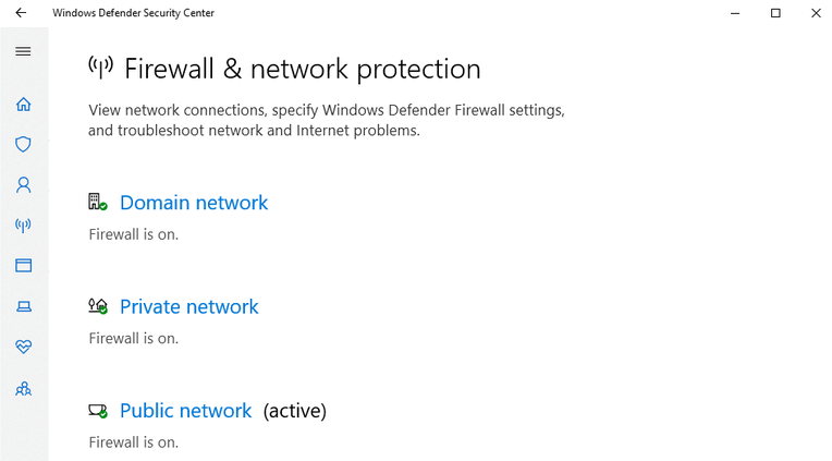 If-your-firewall-is-enabled-all-the-three-network-option-would-be-enabled إصلاح مشاكل مزامنة OneDrive على Windows 10