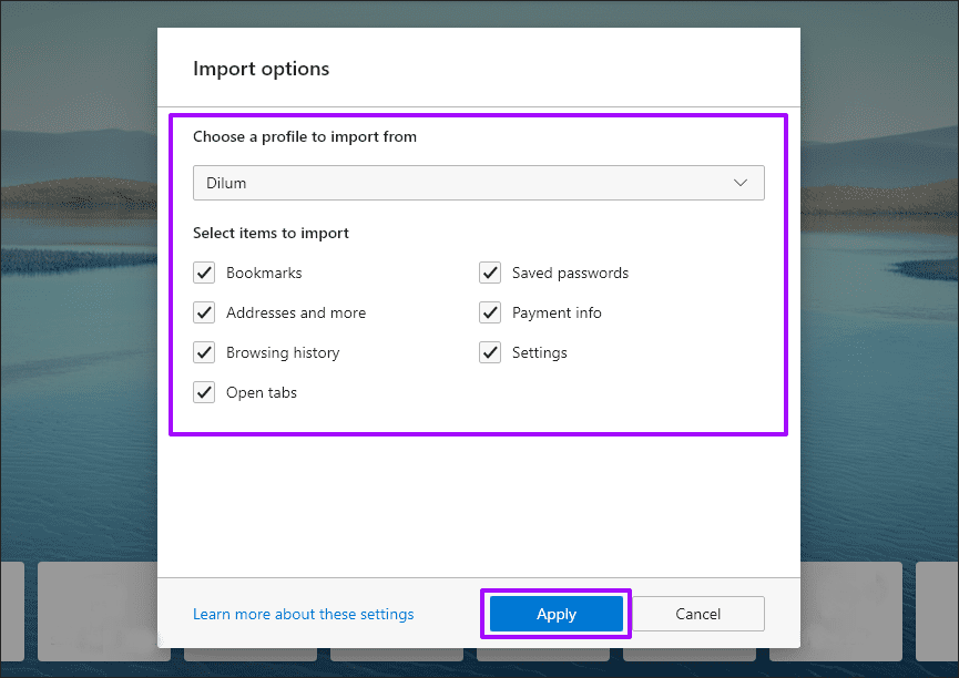 Import-Browsing-Data-Microsoft-Edge-Chromium-2_4d470f76dc99e18ad75087b1b8410ea9 كيفية استيراد بيانات التصفح إلى Microsoft Edge Chromium