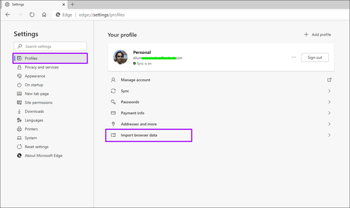 Import-Browsing-Data-Microsoft-Edge-Chromium-4_935adec67b324b146ff212ec4c69054f كيفية استيراد بيانات التصفح إلى Microsoft Edge Chromium