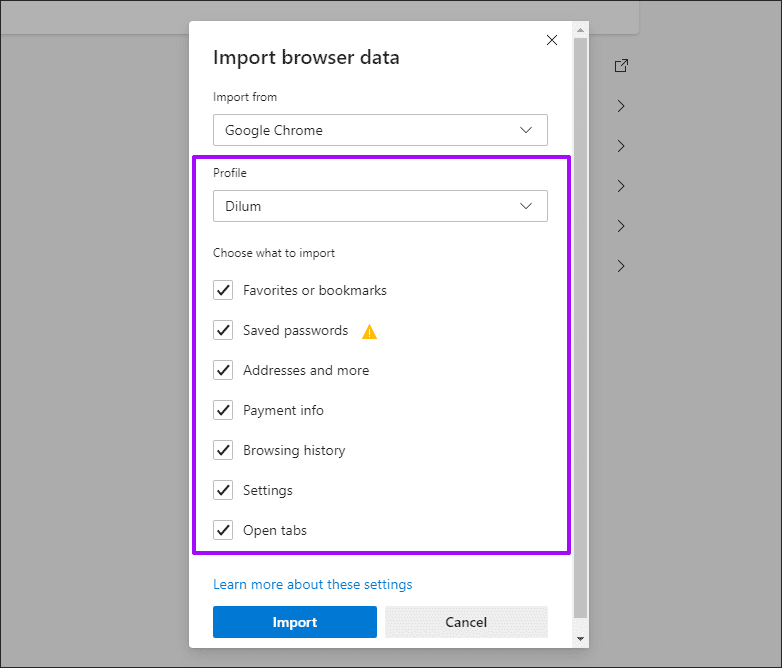 Import-Browsing-Data-Microsoft-Edge-Chromium-6_200211_045406_4d470f76dc99e18ad75087b1b8410ea9 كيفية استيراد بيانات التصفح إلى Microsoft Edge Chromium