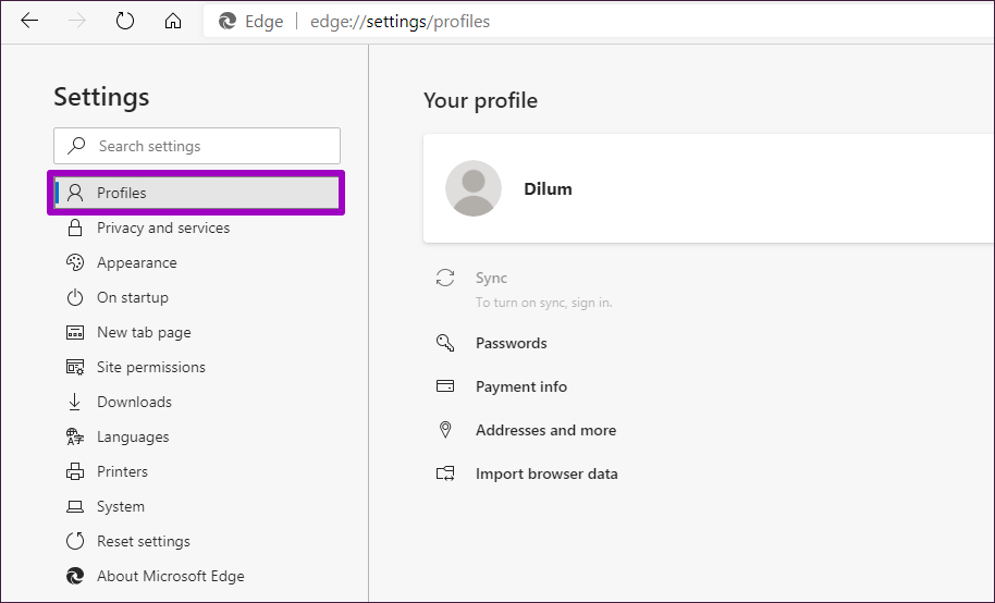Microsoft-Edge-Chromium-Sync-Passwords-Bookmarks-Extensions-2_4d470f76dc99e18ad75087b1b8410ea9 كيفية مزامنة كلمات المرور والإشارات المرجعية والإضافات في Microsoft Edge