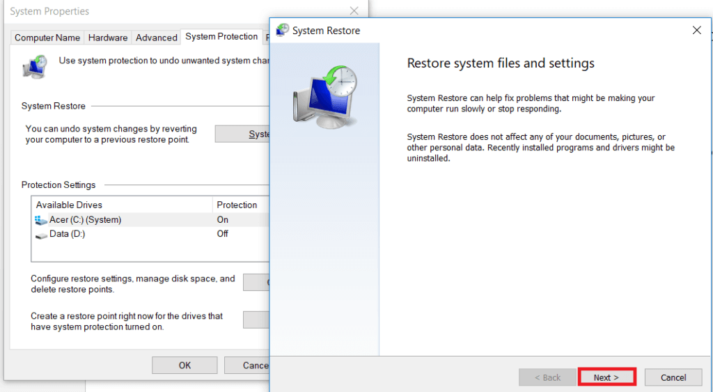 Screenshot-69-1024x563-1 كيفية استخدام استعادة النظام على Windows 10
