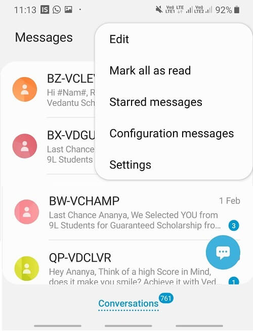 Screenshot_20200206-111351_Messages-1 حظر الرسائل النصية من رقم معين على Android