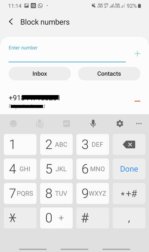 Screenshot_20200206-111416_Messages حظر الرسائل النصية من رقم معين على Android