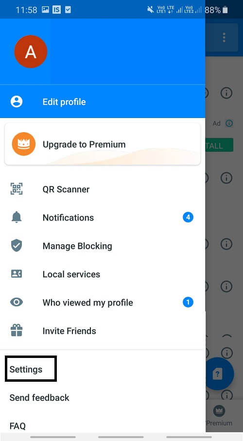 Screenshot_20200206-115839_Truecaller حظر الرسائل النصية من رقم معين على Android