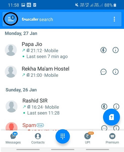 Screenshot_2020026-115835_Truecaller حظر الرسائل النصية من رقم معين على Android
