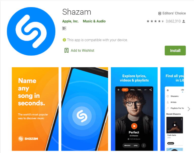 Shazam-1-768x605-1 أفضل 6 تطبيقات اكتشاف  الأغاني لـ Android في 2025