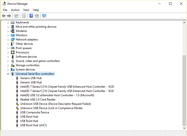 Universal-Serial-Bus-controllers 8 طرق لإصلاح رمز الخطأ 43 على Windows 10