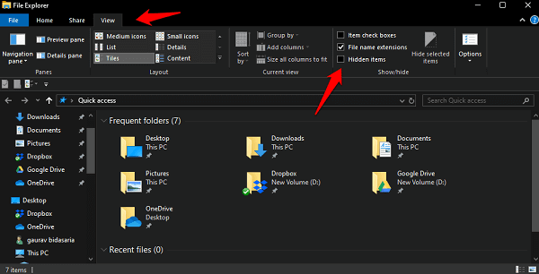 View-Hidden-Files-Folders-and-Drives-in-Windows-10-1 كيفية عرض الملفات المخفية والمجلدات ومحركات الأقراص في Windows 10