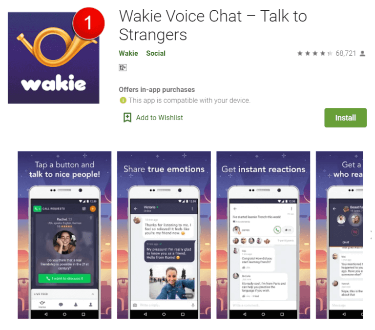 Wakie-768x676-1 أفضل 8 تطبيقات الدردشة المجهولة على Android