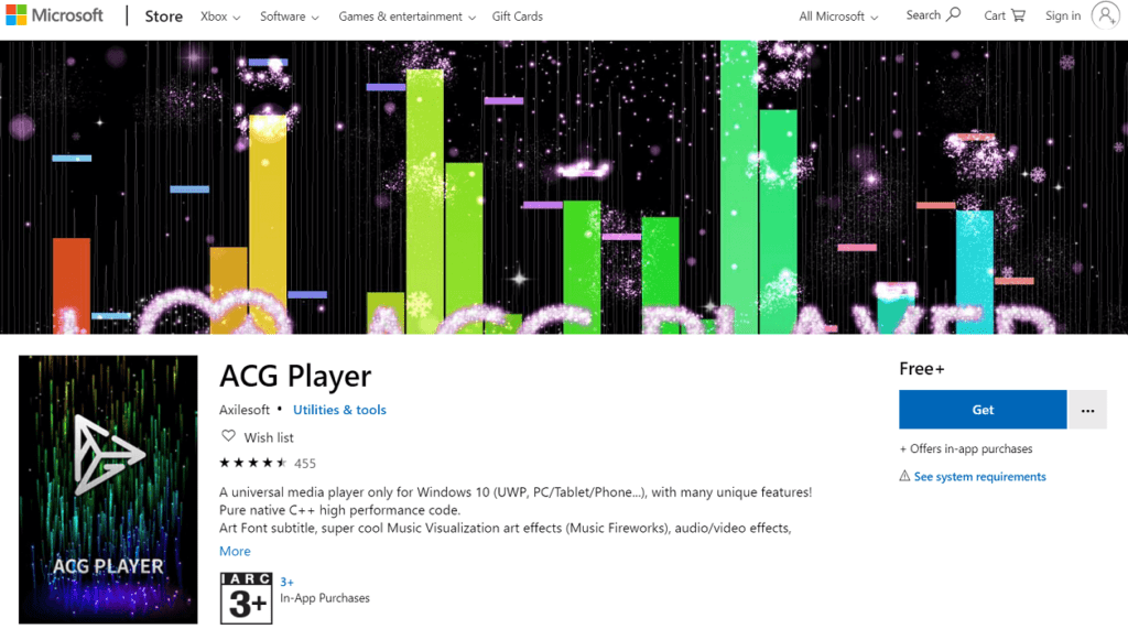 acg-player-1024x571-1 أفضل 10 ميديا بلاير مجانية لنظام التشغيل Windows 10