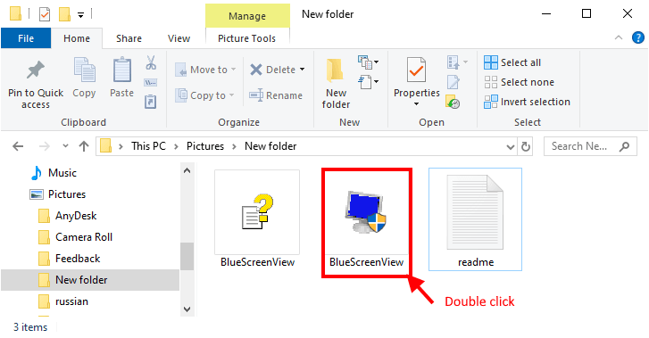 bluescreen-double-click كيفية قراءة ملفات تفريغ الذاكرة في Windows 10