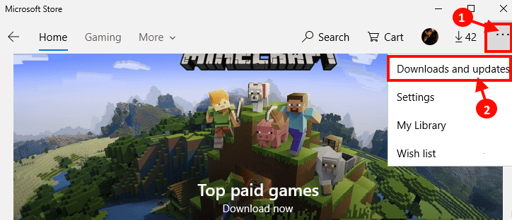 download-and-updates إصلاح: تطبيقات Windows Store معلقة أو معطوبة في Windows 10