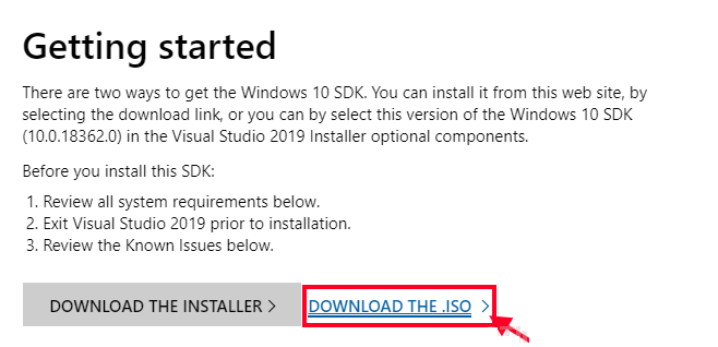 download-the-iso كيفية قراءة ملفات تفريغ الذاكرة في Windows 10