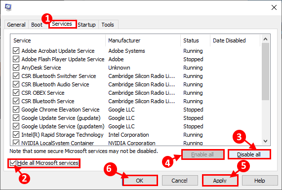 enable-all_system-config إصلاح: تطبيقات Windows Store معلقة أو معطوبة في Windows 10