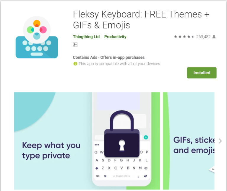 flesky-keyboard-768x645-1 أفضل 10 تطبيقات لوحة مفاتيح Android لعام 2021