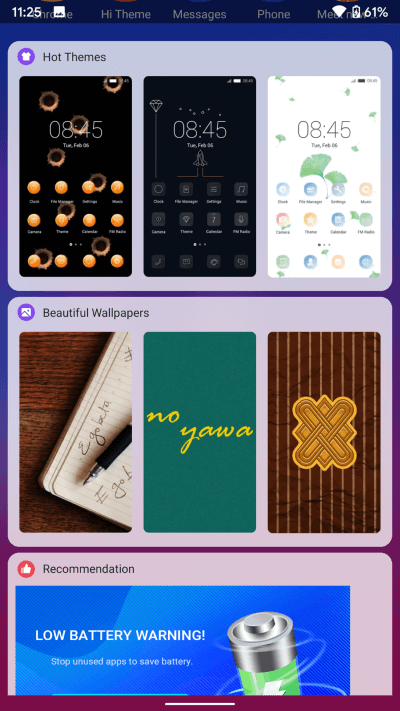 hios-feed_935adec67b324b146ff212ec4c69054f أفضل 5 Launch­ers لينشر للـ Android مع دعم السمة