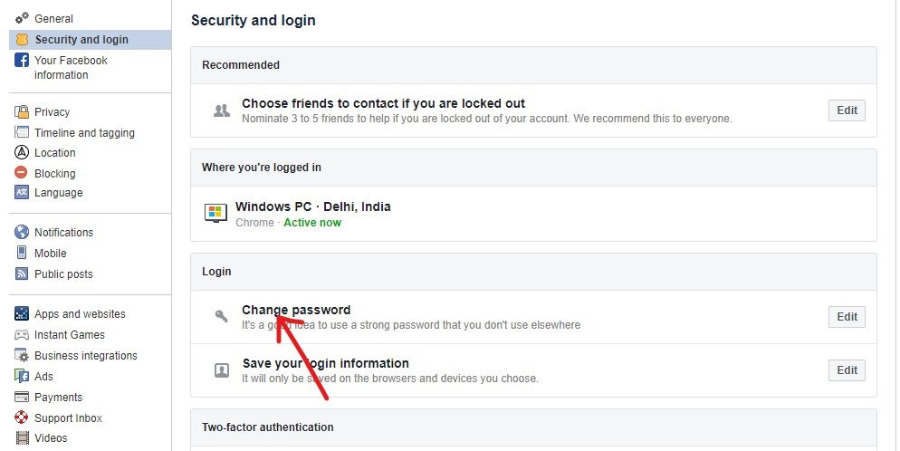 image11 كيف تجعل حسابك Facebook أكثر أمانًا؟