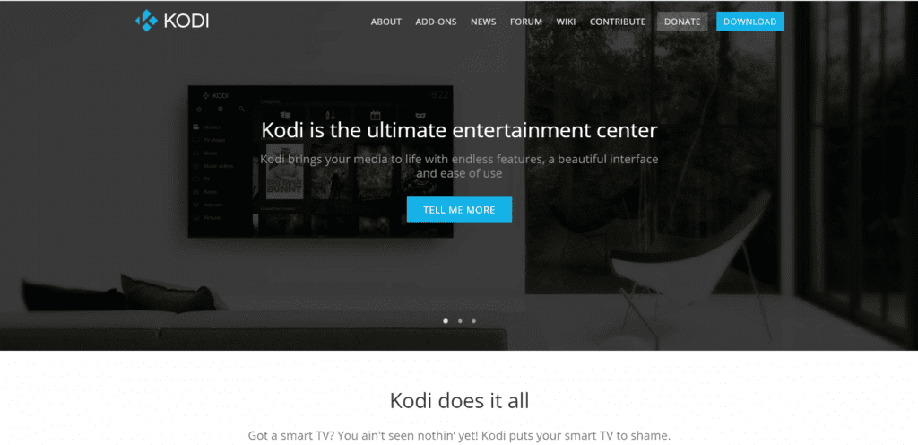 kodi-1024x496-1 أفضل 10 ميديا بلاير مجانية لنظام التشغيل Windows 10
