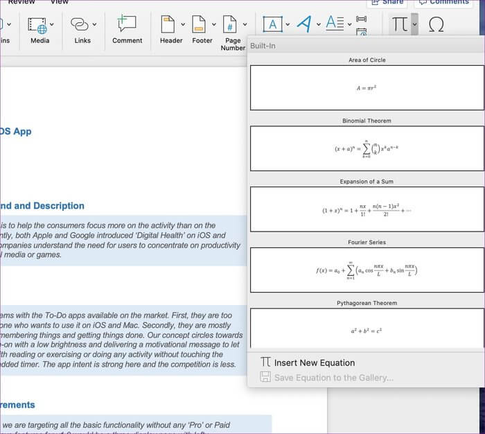 math-equation-word_935adec67b324b146ff212ec4c69054f كيفية إضافة الأحرف الخاصة في Microsoft Word وخدع أخرى