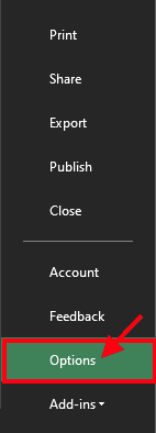 options إصلاح: مشكلة Excel Sheet باللون الرمادي في Windows 10