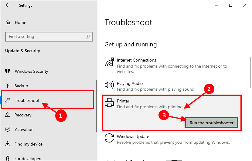 printer-troubleshooter إصلاح: خطأ PCL XL في Windows 10