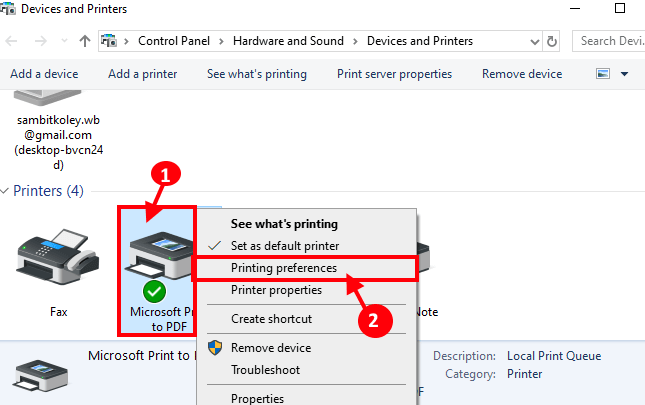 printing-prefernces إصلاح: خطأ PCL XL في Windows 10