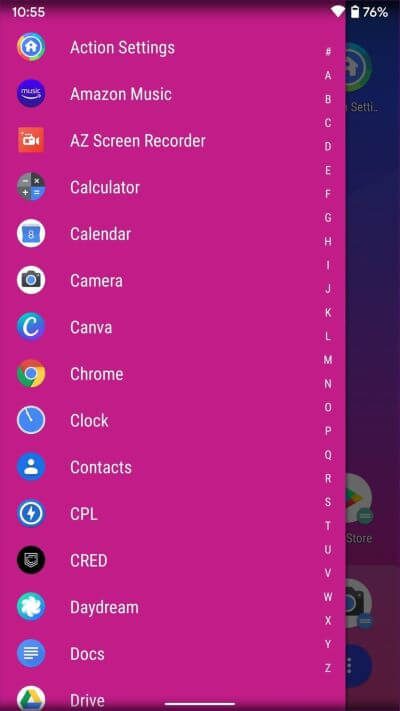 quickdrawer_935adec67b324b146ff212ec4c69054f أفضل  5 Launch­ers لانشر أندرويد بدعم الإيماءات