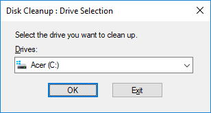 select-the-partition-which-you-need-to-clean إصلاح غير قادر على تحميل تحديث Windows 10 Creators