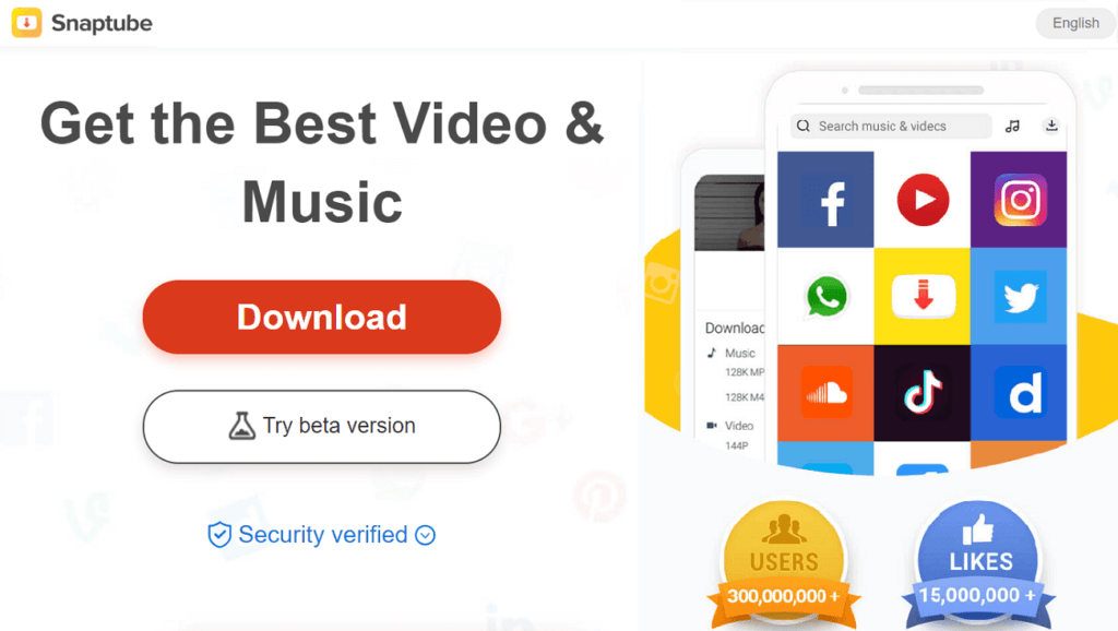 snaptube-1024x578-1 أفضل 8 تطبيقات لتنزيل مقاطع الفيديو من على YouTube لـ Android في 2025