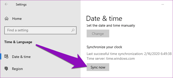synchronize-windows-10-time-microsoft-server-01_4d470f76dc99e18ad75087b1b8410ea9 4 طرق لمزامنة وقت Windows 10 مع خادم Microsoft